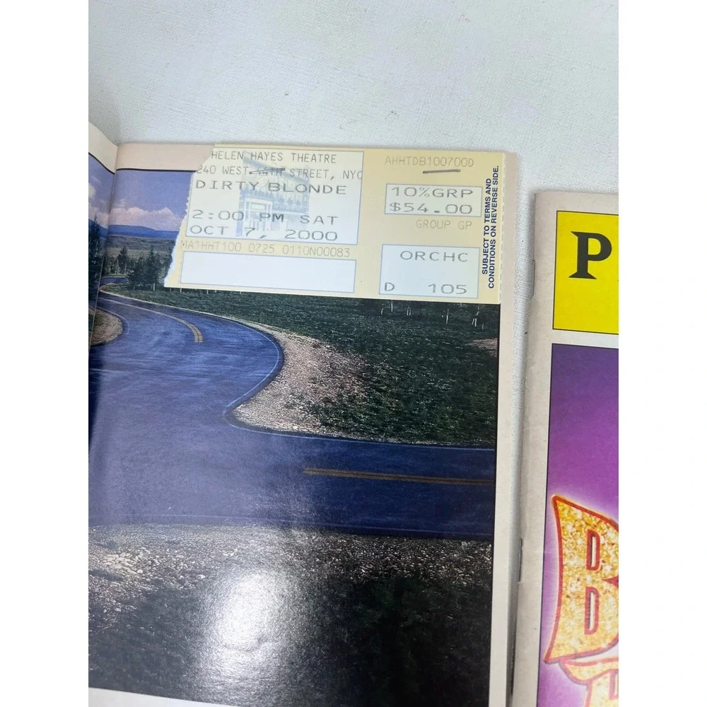 Vintage Broadway Playbill Collection Dirty Blonde Producers Urinetown Tickets‎